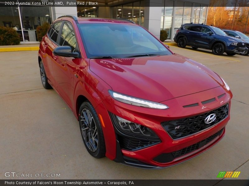 Pulse Red / Black 2022 Hyundai Kona N Line AWD