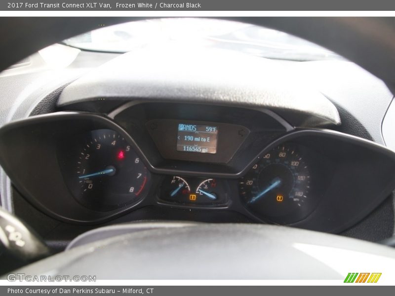 Frozen White / Charcoal Black 2017 Ford Transit Connect XLT Van
