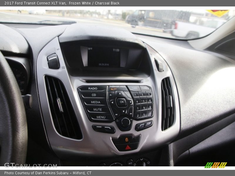 Frozen White / Charcoal Black 2017 Ford Transit Connect XLT Van