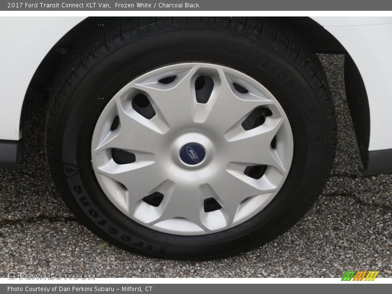 Frozen White / Charcoal Black 2017 Ford Transit Connect XLT Van