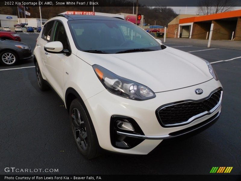 Snow White Pearl / Black 2022 Kia Sportage EX AWD