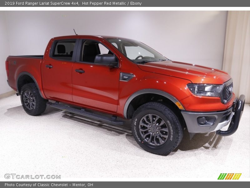 Hot Pepper Red Metallic / Ebony 2019 Ford Ranger Lariat SuperCrew 4x4