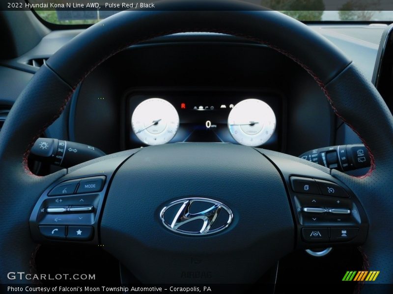 Pulse Red / Black 2022 Hyundai Kona N Line AWD