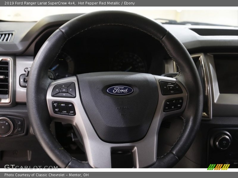 Hot Pepper Red Metallic / Ebony 2019 Ford Ranger Lariat SuperCrew 4x4