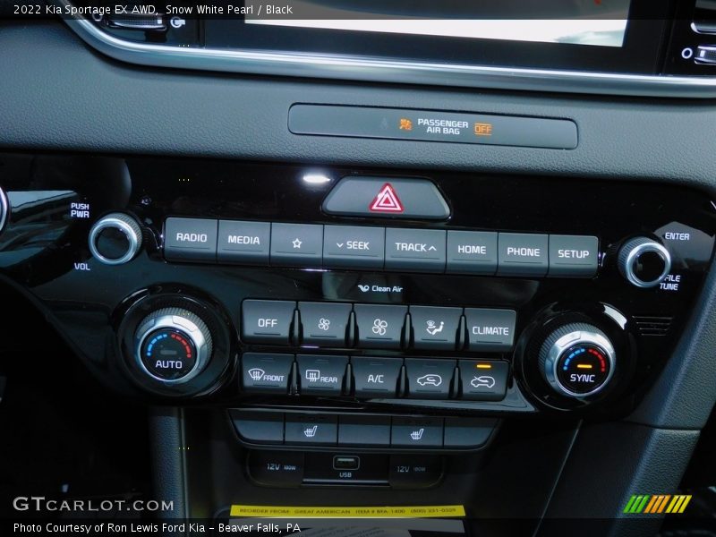 Snow White Pearl / Black 2022 Kia Sportage EX AWD