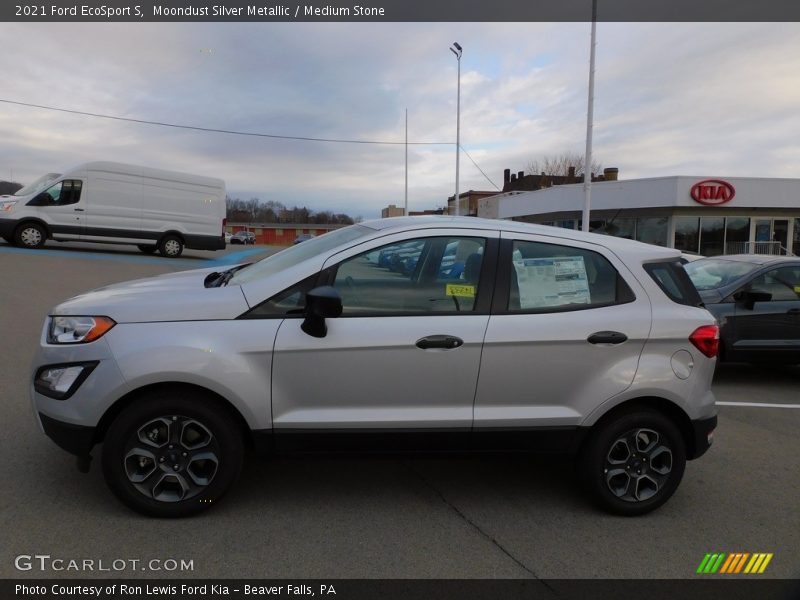 Moondust Silver Metallic / Medium Stone 2021 Ford EcoSport S