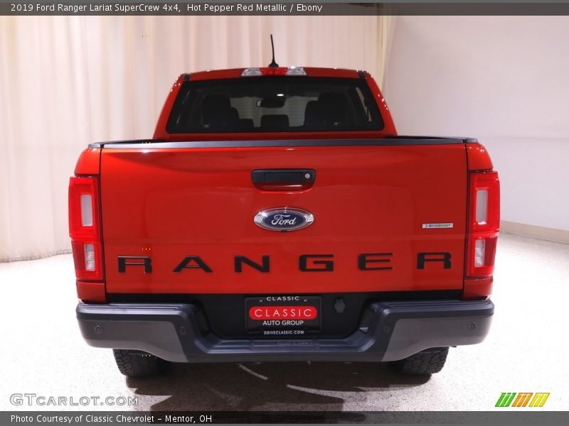 Hot Pepper Red Metallic / Ebony 2019 Ford Ranger Lariat SuperCrew 4x4