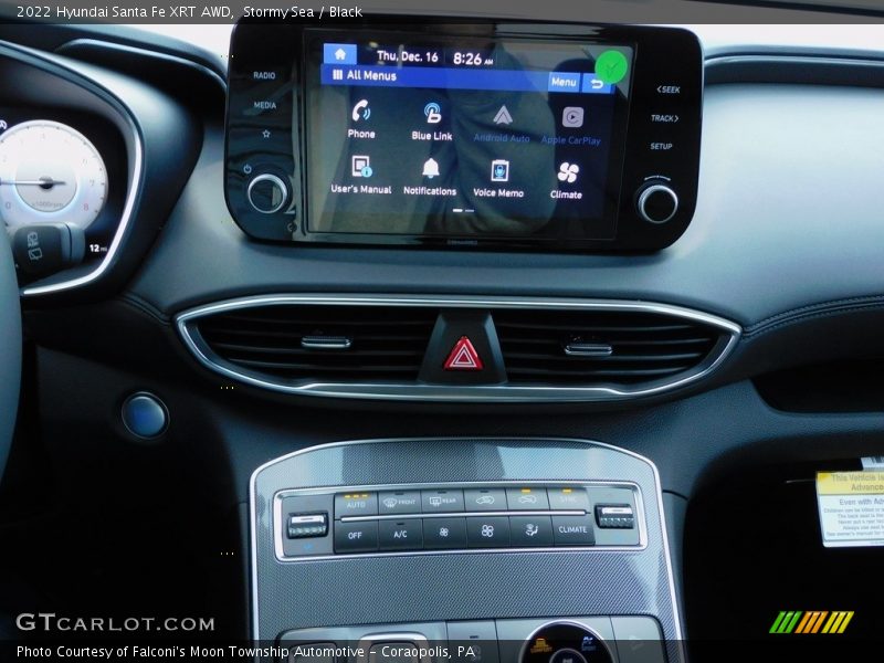 Stormy Sea / Black 2022 Hyundai Santa Fe XRT AWD