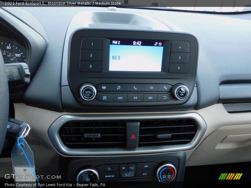 Moondust Silver Metallic / Medium Stone 2021 Ford EcoSport S