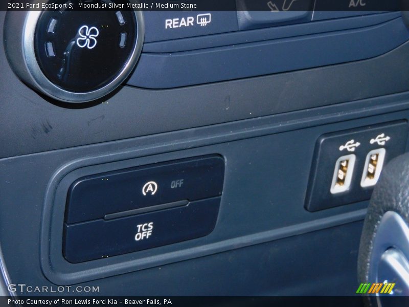 Moondust Silver Metallic / Medium Stone 2021 Ford EcoSport S