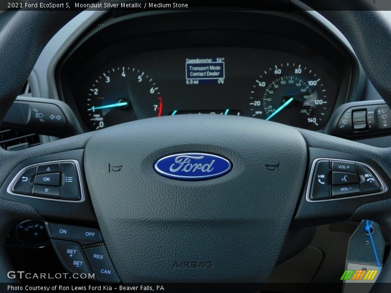 Moondust Silver Metallic / Medium Stone 2021 Ford EcoSport S