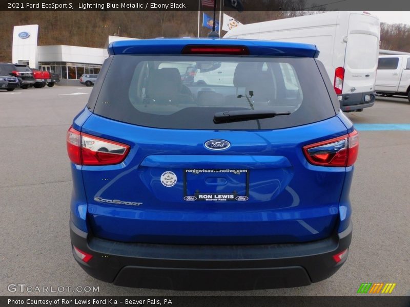 Lightning Blue Metallic / Ebony Black 2021 Ford EcoSport S