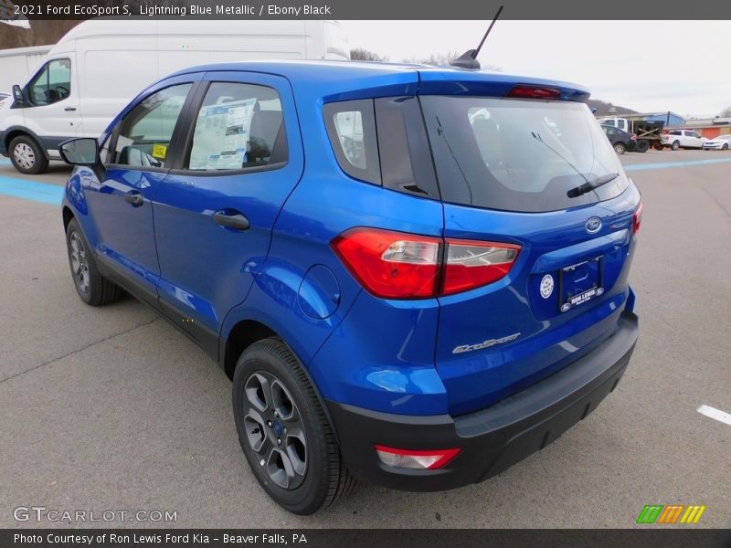 Lightning Blue Metallic / Ebony Black 2021 Ford EcoSport S