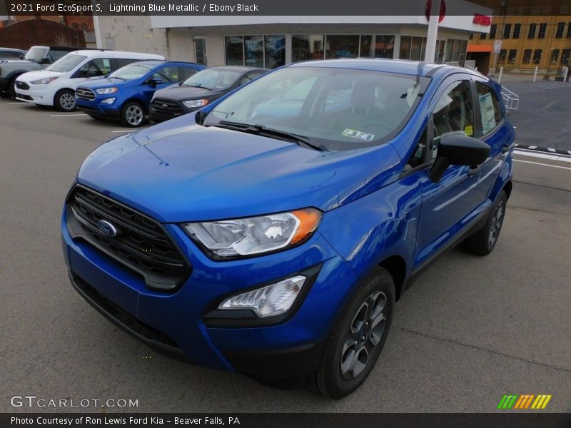 Lightning Blue Metallic / Ebony Black 2021 Ford EcoSport S