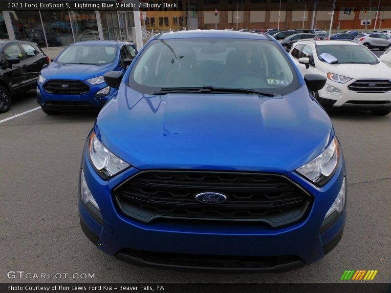 Lightning Blue Metallic / Ebony Black 2021 Ford EcoSport S