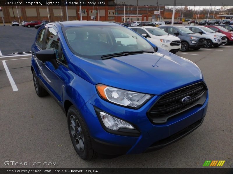 Lightning Blue Metallic / Ebony Black 2021 Ford EcoSport S