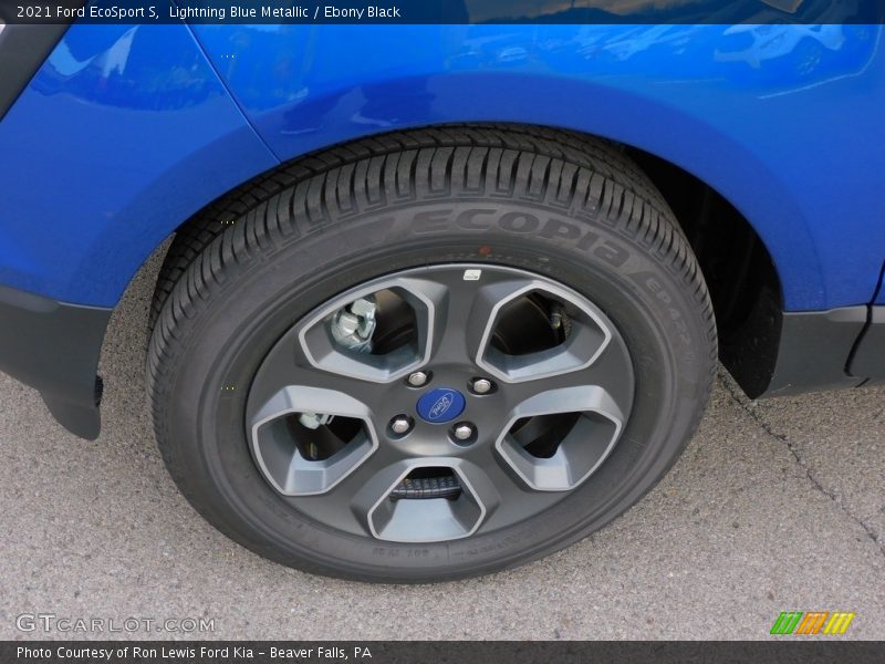 Lightning Blue Metallic / Ebony Black 2021 Ford EcoSport S