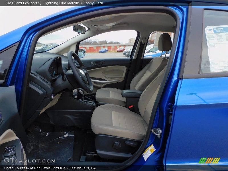 Lightning Blue Metallic / Ebony Black 2021 Ford EcoSport S