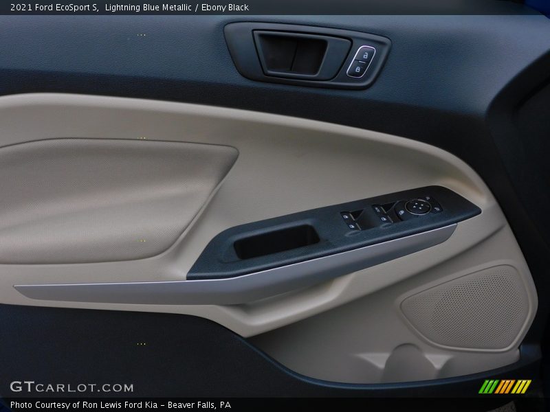 Lightning Blue Metallic / Ebony Black 2021 Ford EcoSport S