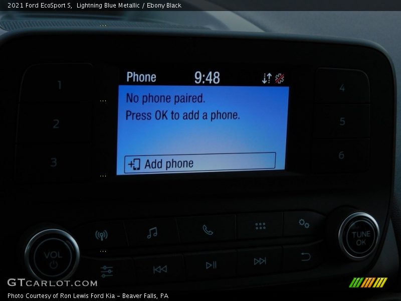 Lightning Blue Metallic / Ebony Black 2021 Ford EcoSport S