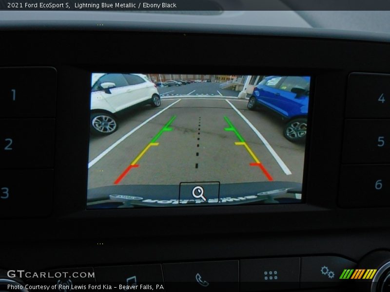 Lightning Blue Metallic / Ebony Black 2021 Ford EcoSport S