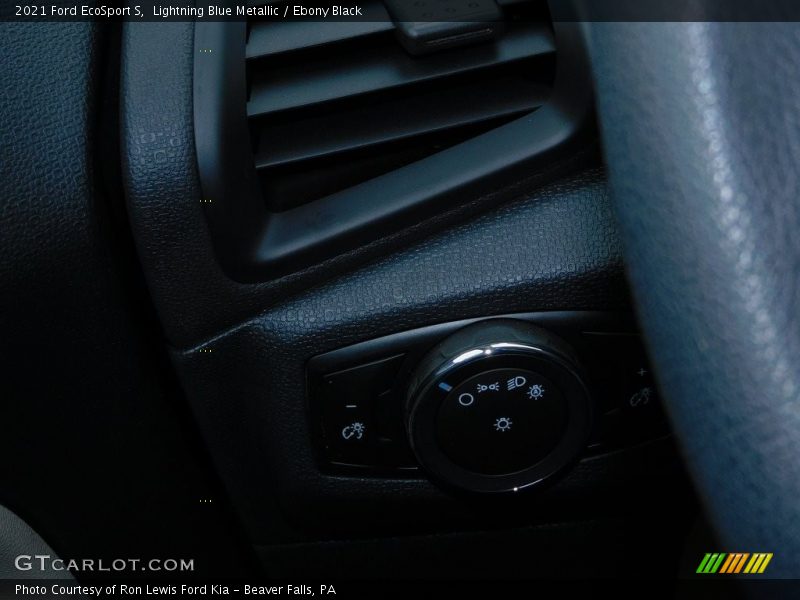 Lightning Blue Metallic / Ebony Black 2021 Ford EcoSport S