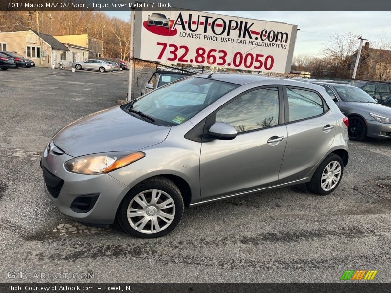 Liquid Silver Metallic / Black 2012 Mazda MAZDA2 Sport