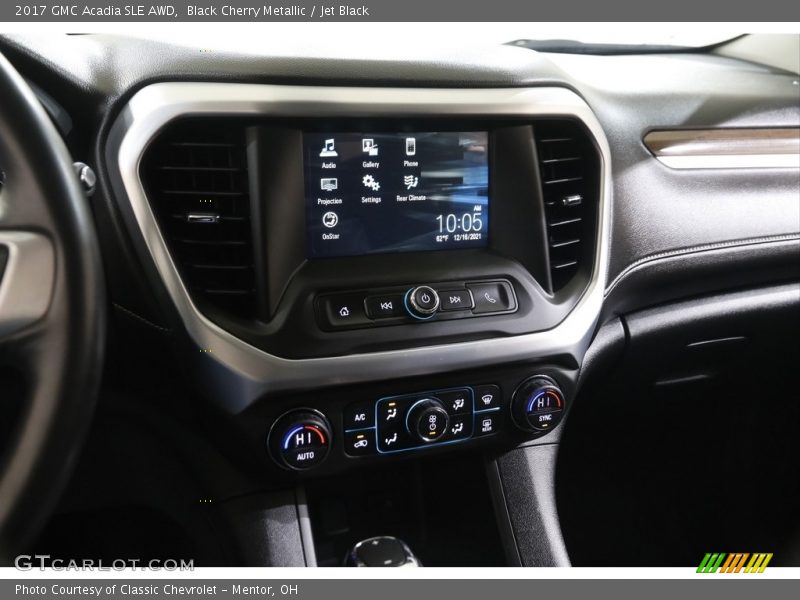 Black Cherry Metallic / Jet Black 2017 GMC Acadia SLE AWD