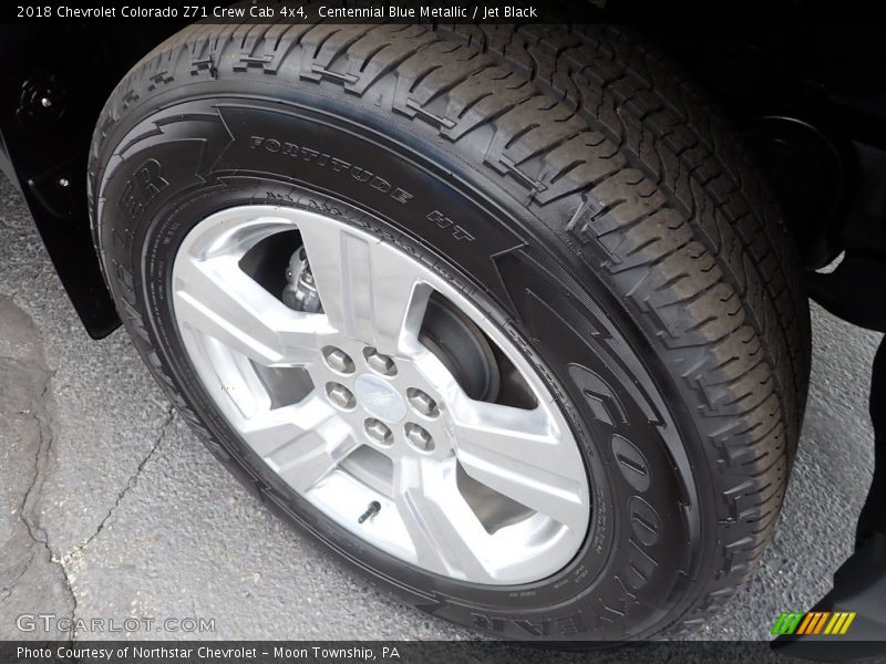 Centennial Blue Metallic / Jet Black 2018 Chevrolet Colorado Z71 Crew Cab 4x4