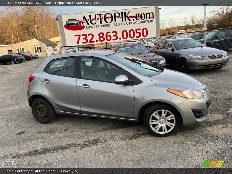 Liquid Silver Metallic / Black 2012 Mazda MAZDA2 Sport