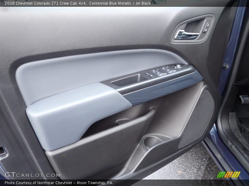 Centennial Blue Metallic / Jet Black 2018 Chevrolet Colorado Z71 Crew Cab 4x4