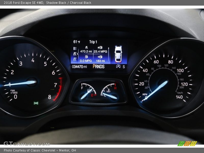 Shadow Black / Charcoal Black 2018 Ford Escape SE 4WD