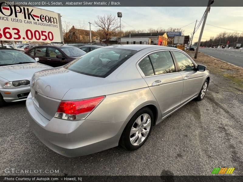 Alabaster Silver Metallic / Black 2008 Honda Accord EX-L Sedan