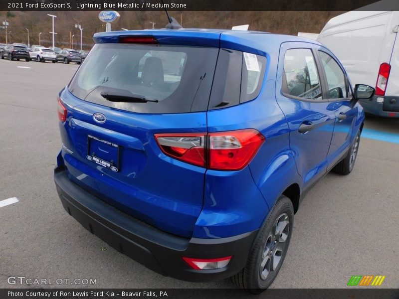 Lightning Blue Metallic / Medium Stone 2021 Ford EcoSport S