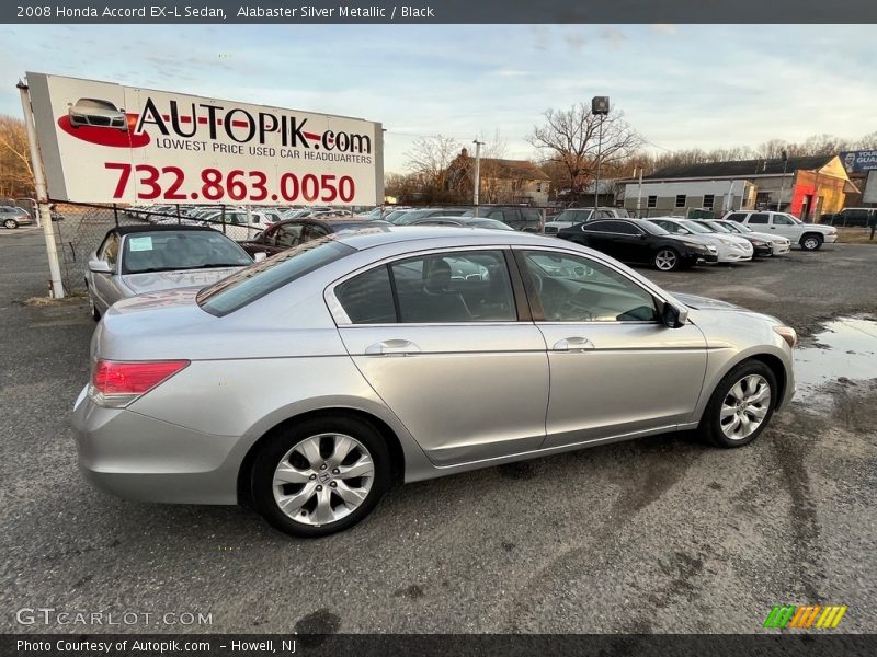 Alabaster Silver Metallic / Black 2008 Honda Accord EX-L Sedan