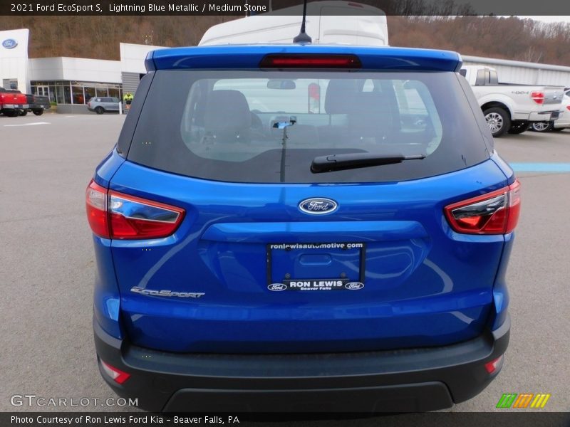 Lightning Blue Metallic / Medium Stone 2021 Ford EcoSport S