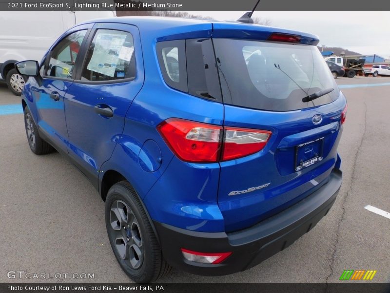 Lightning Blue Metallic / Medium Stone 2021 Ford EcoSport S