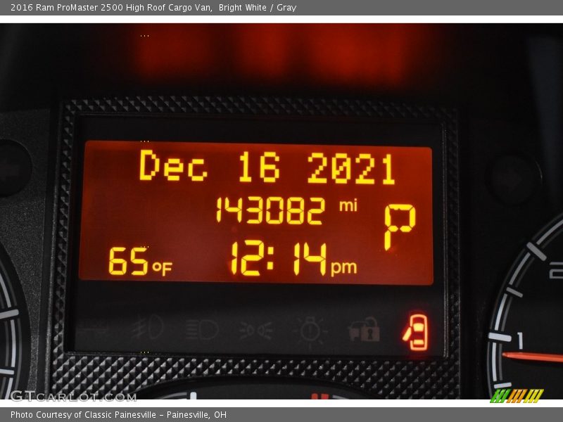 Bright White / Gray 2016 Ram ProMaster 2500 High Roof Cargo Van