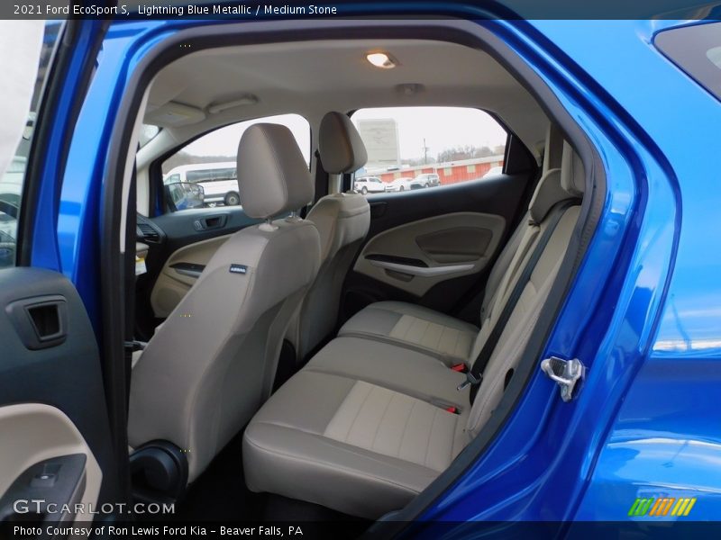 Lightning Blue Metallic / Medium Stone 2021 Ford EcoSport S