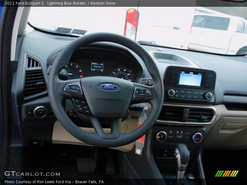 Lightning Blue Metallic / Medium Stone 2021 Ford EcoSport S