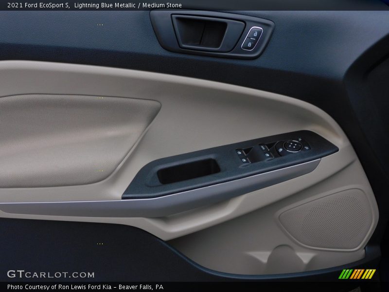 Lightning Blue Metallic / Medium Stone 2021 Ford EcoSport S
