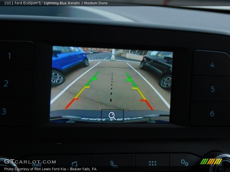 Lightning Blue Metallic / Medium Stone 2021 Ford EcoSport S