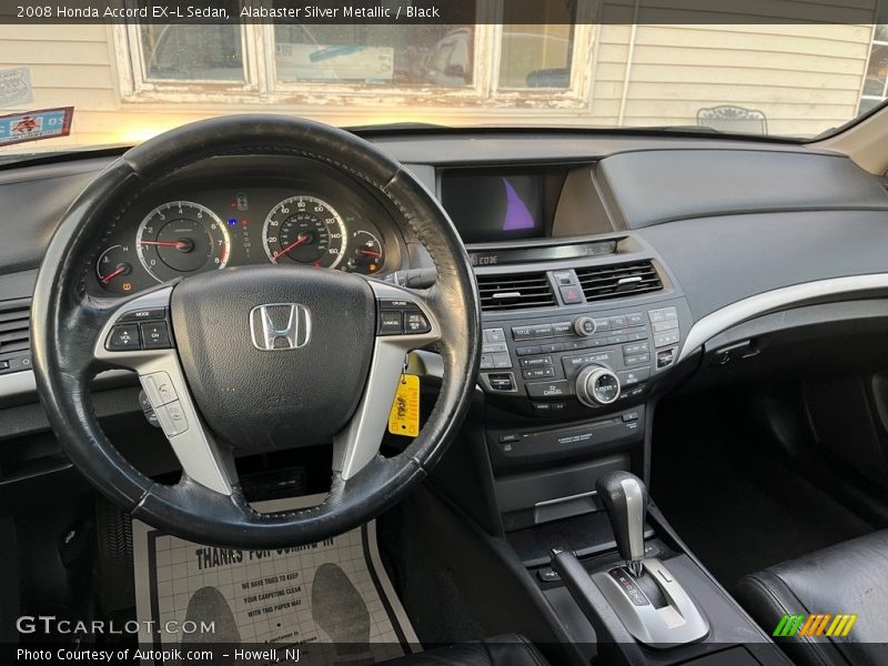 Alabaster Silver Metallic / Black 2008 Honda Accord EX-L Sedan