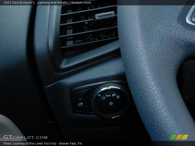 Lightning Blue Metallic / Medium Stone 2021 Ford EcoSport S