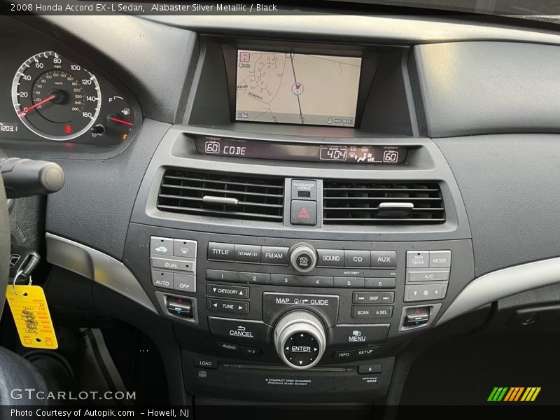 Alabaster Silver Metallic / Black 2008 Honda Accord EX-L Sedan