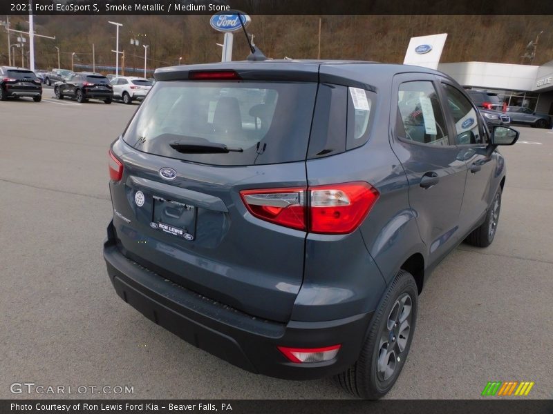 Smoke Metallic / Medium Stone 2021 Ford EcoSport S