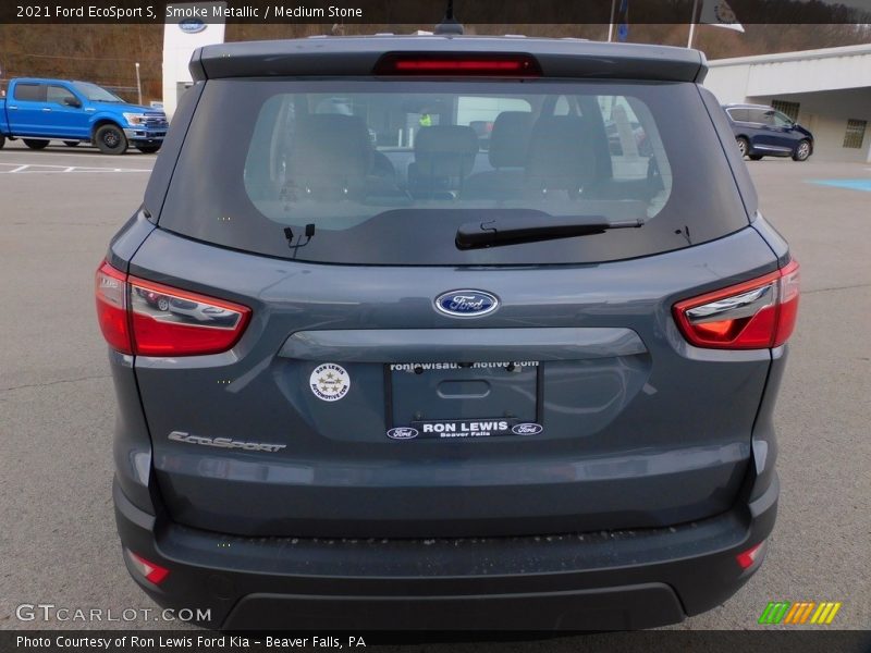 Smoke Metallic / Medium Stone 2021 Ford EcoSport S