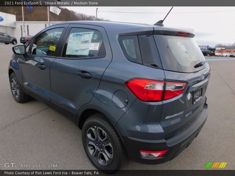 Smoke Metallic / Medium Stone 2021 Ford EcoSport S