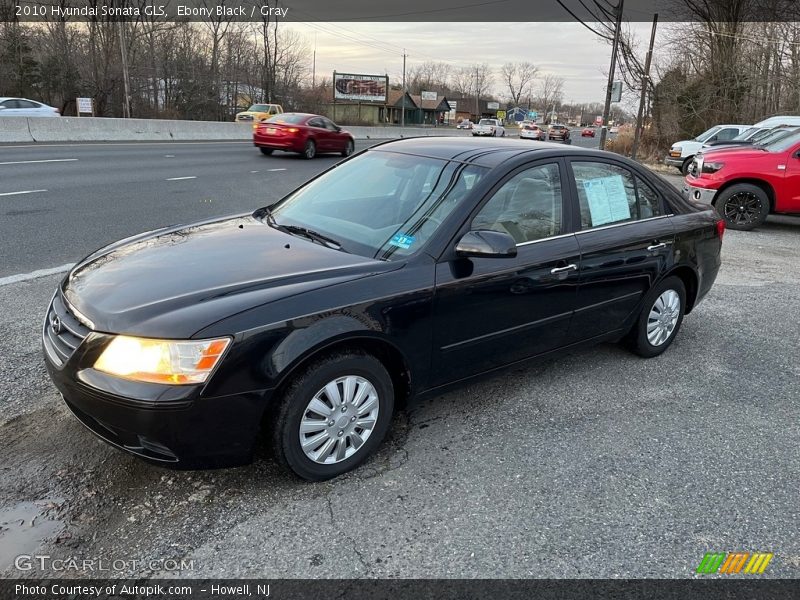 Ebony Black / Gray 2010 Hyundai Sonata GLS