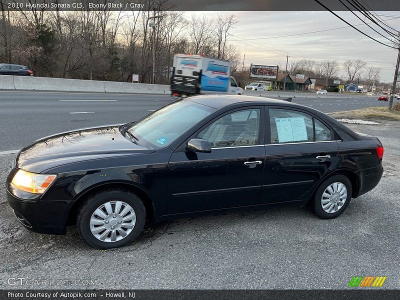 Ebony Black / Gray 2010 Hyundai Sonata GLS